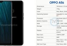 У мережу злили характеристики Oppo A5s