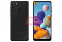 Дизайн і специфікації Samsung Galaxy A21 витекли в мережу до анонсу